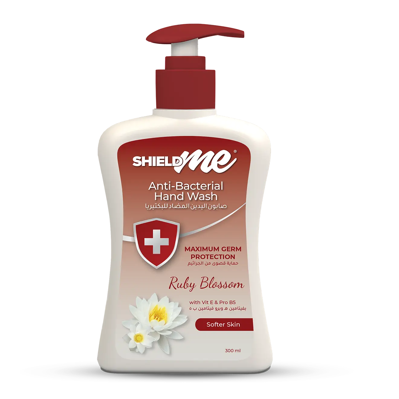 ShieldMe Ruby Blossom Antibacterial Handwash Liquid Soap 300ML